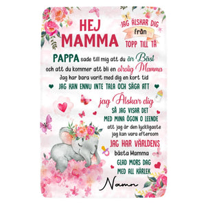 Personlig teppe til mamma - Gratulerer med morsdagen