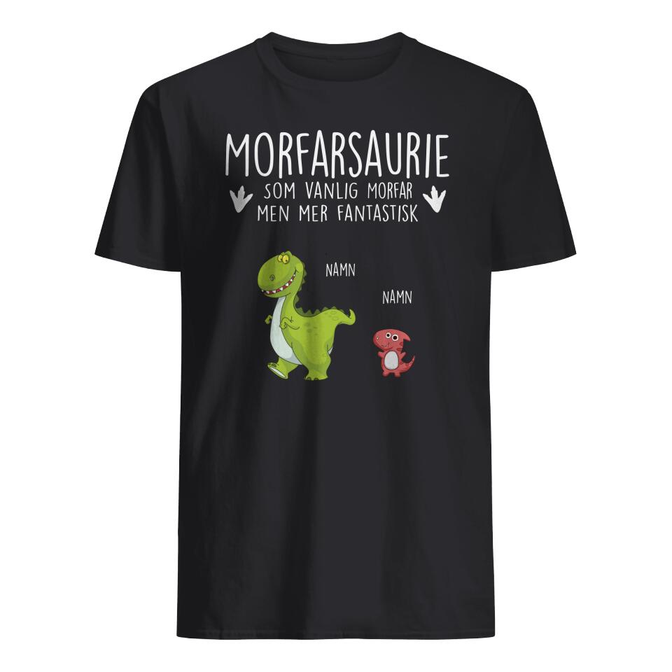 Personlig t-shirt till Morfar - Morfarsaurie