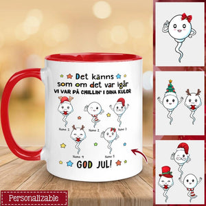 Personlig mugg till Pappa | Personlig present till Far | Det känns som om det var igår Vi var på chillin' i dina kulor God jul!