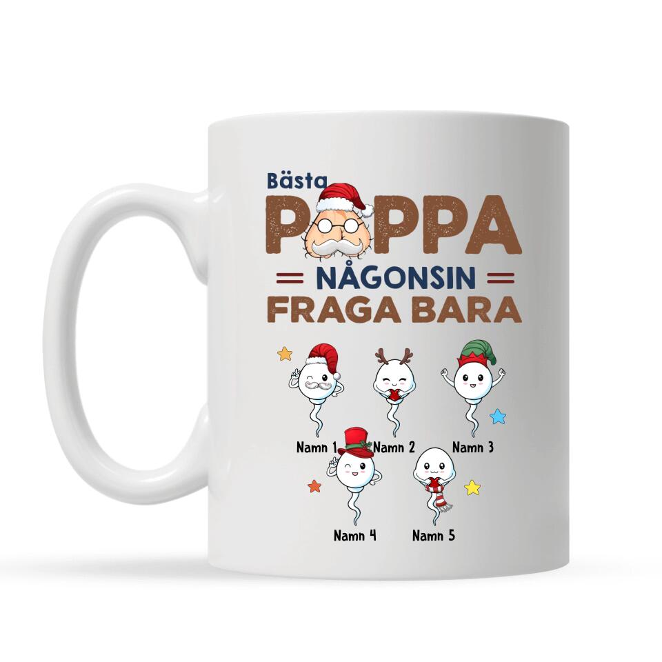 Personlig mugg till Pappa - Bästa Pappa någonsin fråga bara