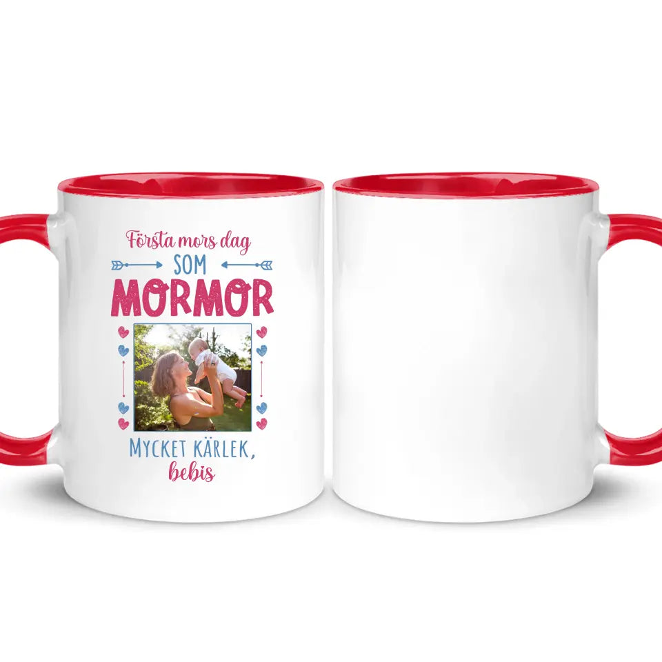 Personlig mugg till Ny mormor - Första mors dag som mormor/farmor