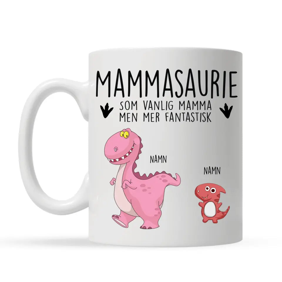Personlig mugg till Mamma - Mammasaurie