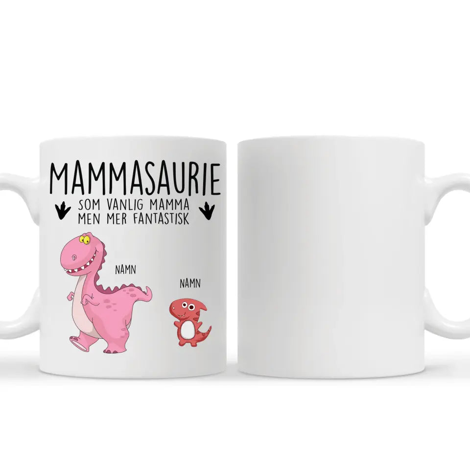 Personlig mugg till Mamma - Mammasaurie